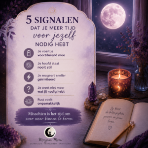 5 signalen dat je meer tijd voor jezelf nodig hebt 6 5 signalen dat je meer tijd voor jezelf nodig hebt – zelfreflectie, persoonlijke groei en innerlijke rust in een spirituele Morgana Moon setting.